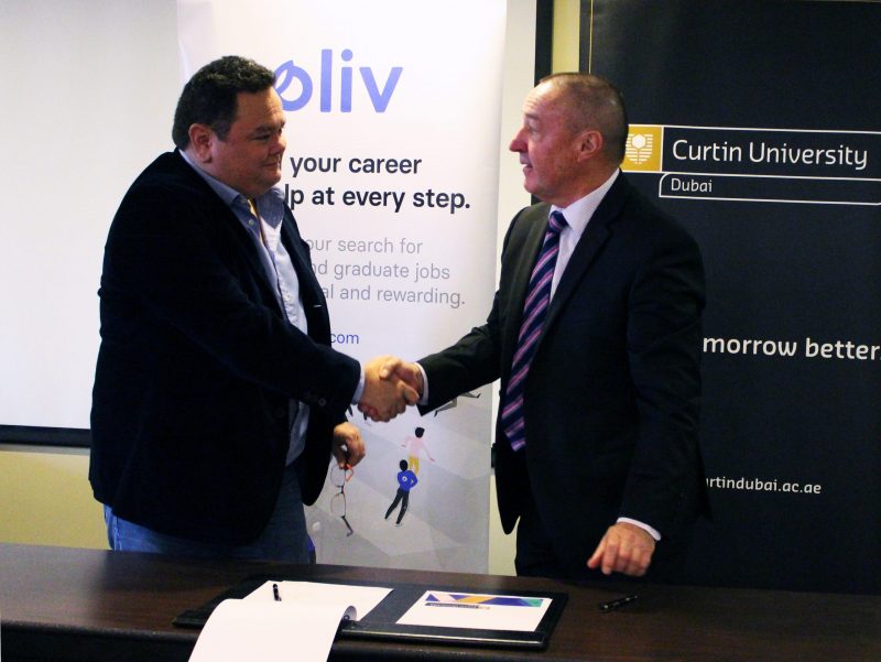 Oliv signs with Curtin Dubai